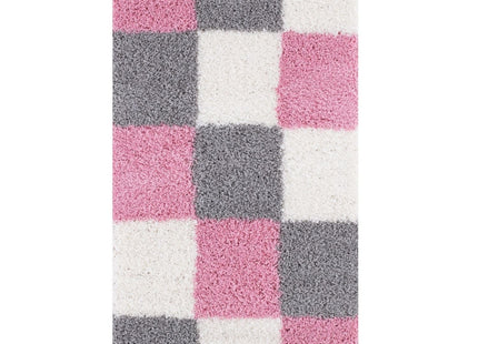 Myshaggy Geometric Pink Rug