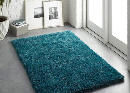 Chicago Dark Teal Shaggy Rug