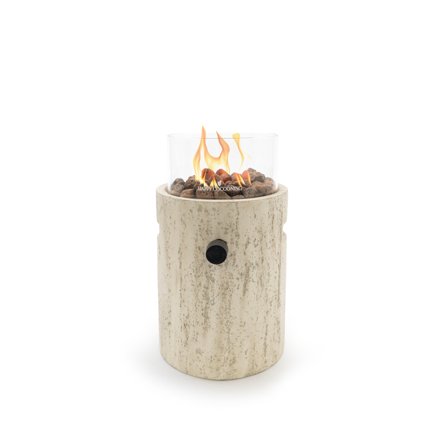 Happy Cocooning Lumi Stone Travertine Table Burner