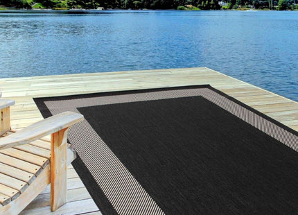 Ecology Outdoor Rug Black | 200bl