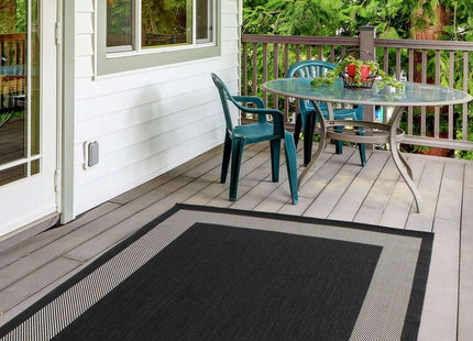 Ecology Outdoor Rug Black | 200bl