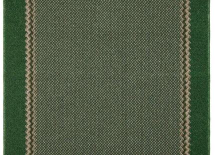 Washable Designer Bordered Green Rug | 116Gr