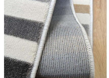 Abstract Multicolour Stripe Rug