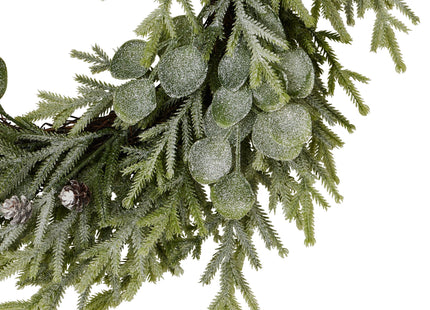 Frosted Pine And Eucalyptus Wreath