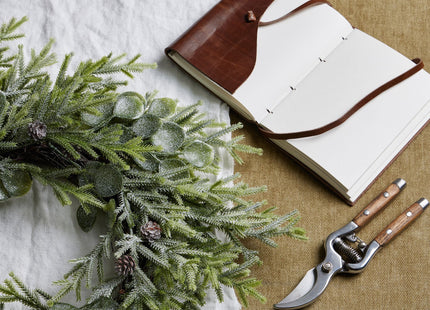 Frosted Pine And Eucalyptus Wreath