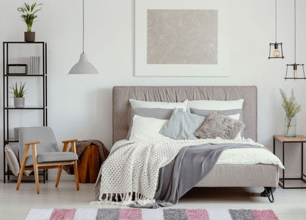 Myshaggy Geometric Pink Rug