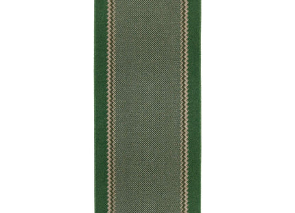 Washable Designer Bordered Green Rug | 116Gr