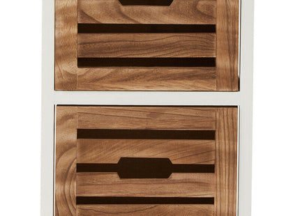 Portsmouth Natural and White Wooden 2 Drawer Chest