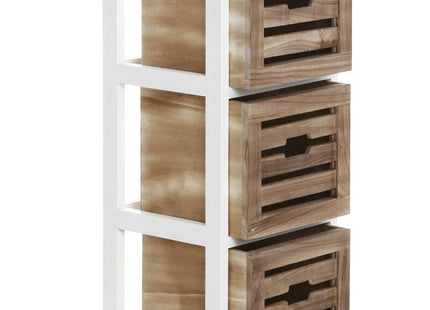 Portsmouth Natural and White Wooden 3 Drawer Chest