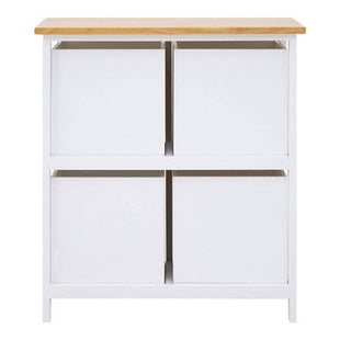 Newport White Wooden 4 Drawer Chest