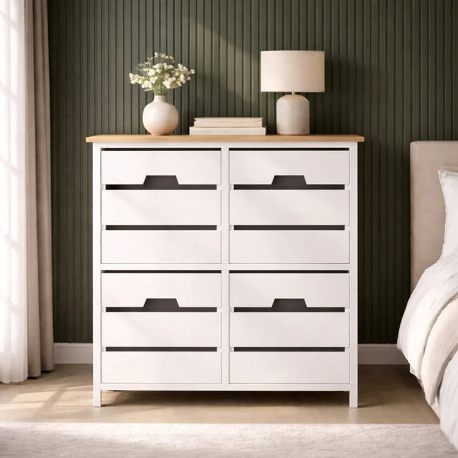 Newport White Wooden 4 Drawer Chest