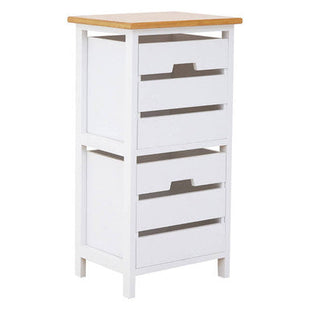 Newport White Wooden 2 Drawer Chest
