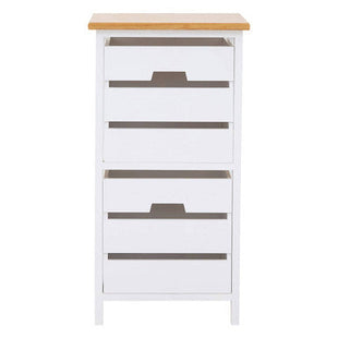 Newport White Wooden 2 Drawer Chest