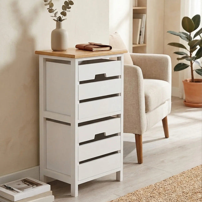 Newport White Wooden 2 Drawer Chest