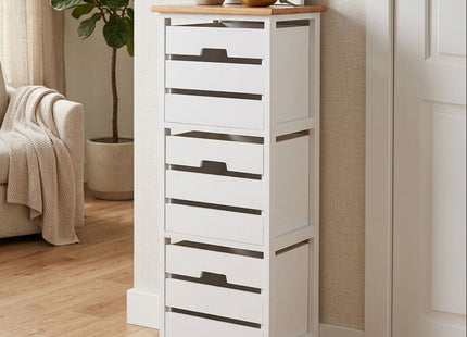 Newport White Wooden 3 Drawer Chest