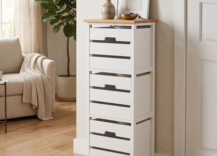 Newport White Wooden 3 Drawer Chest