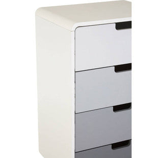 Milo White and Grey Finish 4 Drawer Chest