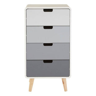 Milo White and Grey Finish 4 Drawer Chest
