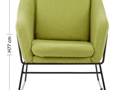 Stockholm Green Fabric Accent Chair