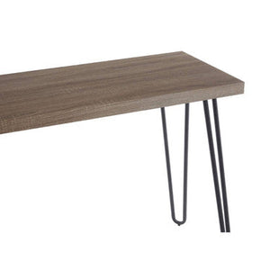 Borough Natural Wood Effect and Metal Console Table