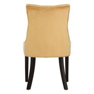 Daxton Ochre Velvet Button Tufted Dining Chair