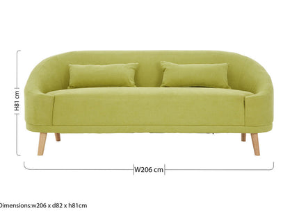 Holland Green Linen 2 Seater Sofa