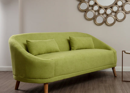 Holland Green Linen 2 Seater Sofa