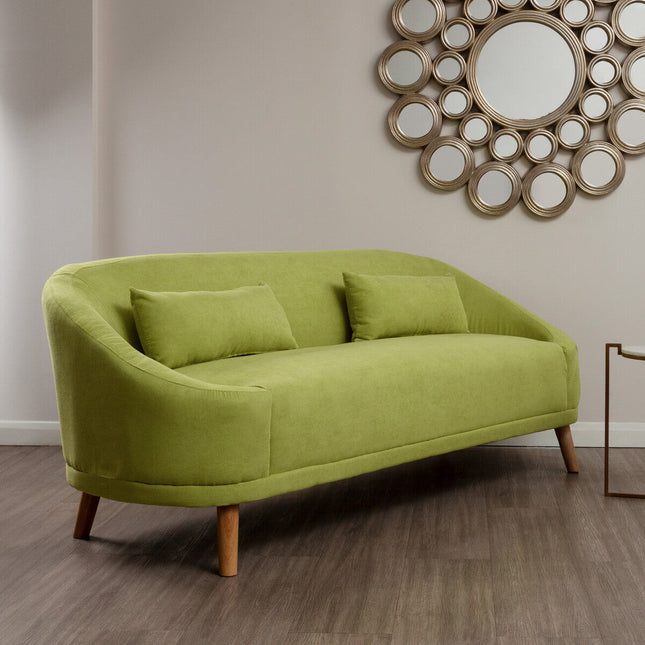 Holland Green Linen 2 Seater Sofa