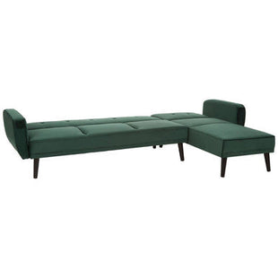 Serene Green Velvet 3 Seater Sofa Bed
