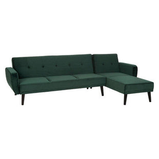 Serene Green Velvet 3 Seater Sofa Bed