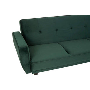 Serene Green Velvet 3 Seater Sofa Bed