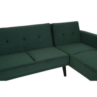 Serene Green Velvet 3 Seater Sofa Bed