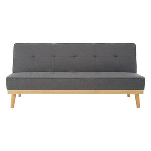 Stockholm Grey Linen 3 Seater Sofa Bed
