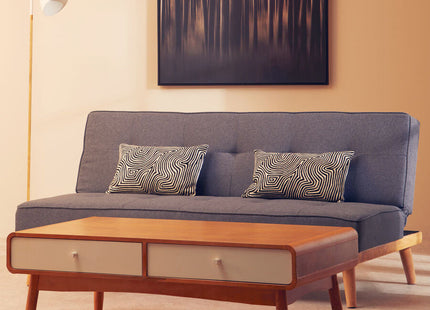 Stockholm Grey Linen 3 Seater Sofa Bed