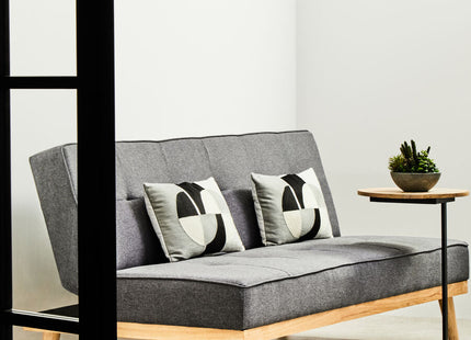 Stockholm Grey Linen 3 Seater Sofa Bed