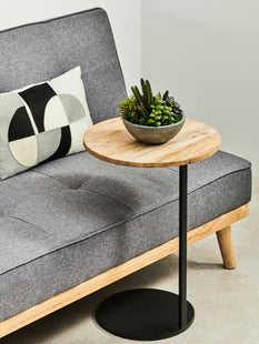 Stockholm Grey Linen 3 Seater Sofa Bed