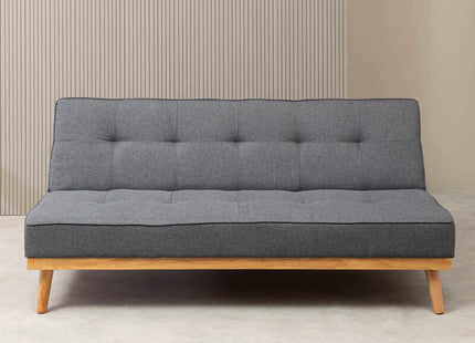 Stockholm Grey Linen 3 Seater Sofa Bed