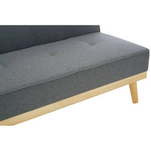Stockholm Grey Linen 3 Seater Sofa Bed