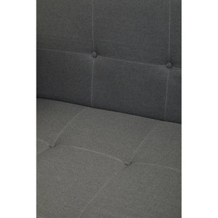Hansa Hagen Grey Linen Corner Sofa Bed