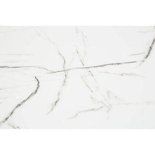Weston White Marble Effect Rectangular Dining Table and 6 Chairs Set