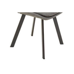 Westford Wood Effect Dining Table with 6 Grey Dining Chairs Set