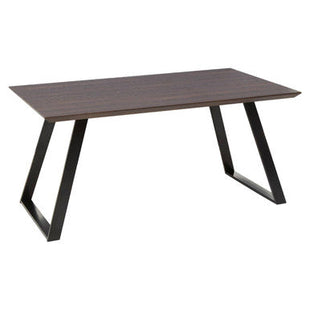 Westford Wooden Effect Dining Table with 6 Grey Dining Chairs Set