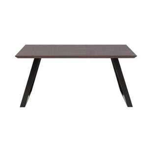 Westford Wooden Effect Dining Table with 6 Grey Dining Chairs Set