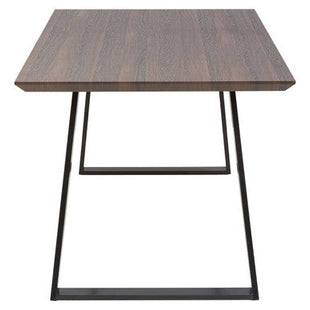 Westford Wooden Effect Dining Table with 6 Grey Dining Chairs Set