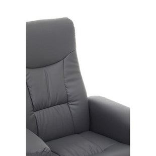 Denton Grey Leather Effect Recliner Chair