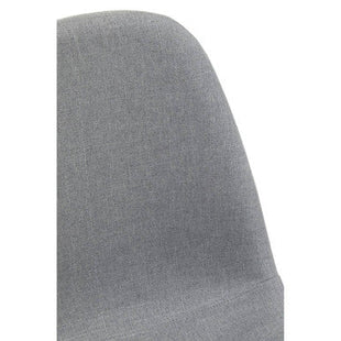 Salford Mink Fabric Dining Chair with Black Finish Legs