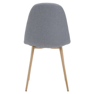Salford Grey Fabric Dining Chair with Wood Effect Legs