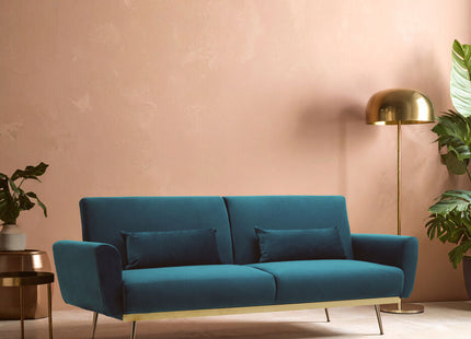 Hatton Green Velvet Sofa Bed