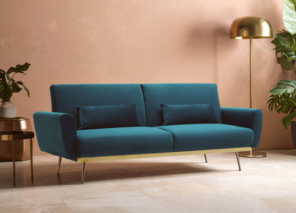 Hatton Green Velvet Sofa Bed