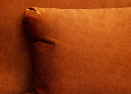 Hatton Burnt Orange Velvet Sofa Bed